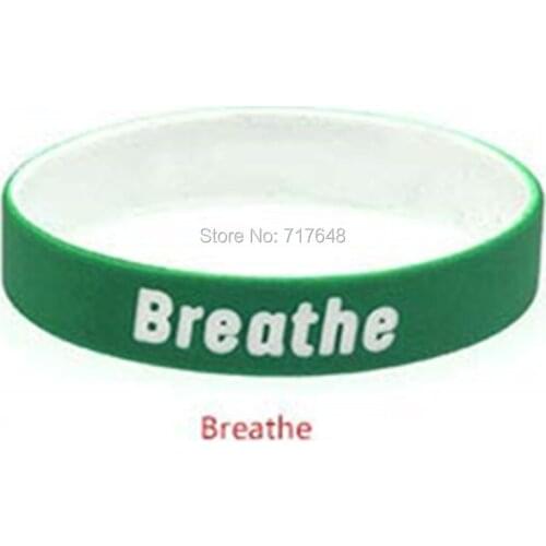 300pcs Life Sentences Breathe wristband silicone bracelets free shipping by FEDEX A