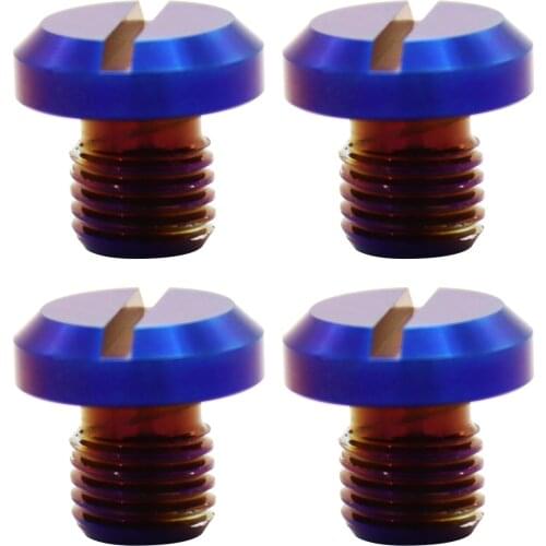 4Pcs Motorcycle Aluminum CNC M10 x 1.25 Mirrors Hole Banking Plugs Screws replacement for Yamaha FZ-07 MT-07 SUZUKI