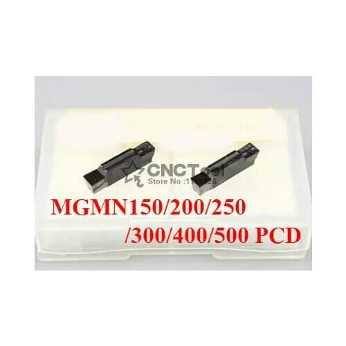 2PCS PCD Diamond inserts MGMN150/ MGMN200/ MGMN250/ MGMN300/MGMN400 /MGMN500 CNC PCD Cutting inserts Suitable For MGEHR Tools