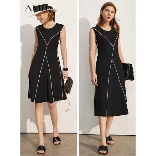 Летние платья без рукавов Amii China At AliExpress