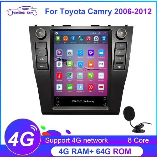 Tesla style Car radio multimidia player Android Quad Core GPS Navigation Player for Toyota Camry 2006-2011