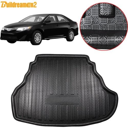 Buildreamen2 For Toyota Camry XV50 Sedan Car Trunk Mat Cargo Boot Tray Liner Floor Carpet Mud Pad 2012 2013 2014 2015 2016 2017