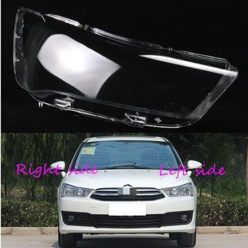 For Citroen C-Quatre 2012 2013 2014 2015 2016 Car Headlight cover Headlamp Lens Auto Shell Cover