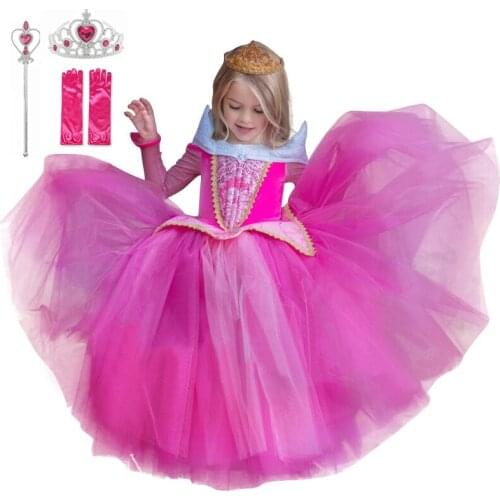 Kids Dresses for Girls Princess Anna Elsa Halloween Cosplay Costume Birthday Party Clothing Christmas Carnival Disfraz Robe