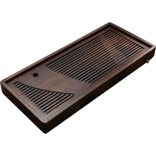 King Tea Mall Bamboo Tea Tray with Water Tank 2 Variations for Chinese Gongfu Chadao,TeaWares,TeaSets,Boards,Saucers,Gifts