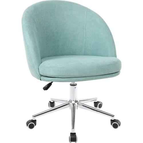 Fully washable nordic computer chair single fabric desk chair bedroom sofa chair net red girl cute chair office chair