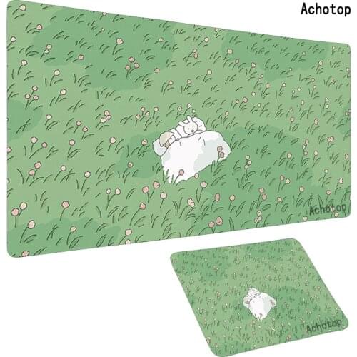600x300MM Green Plant Anime Mouse Pad Landscape Mat Big XL Sexy Gamer Gaming Playmat Large Customized Desk Keyboard Mousepad XXL