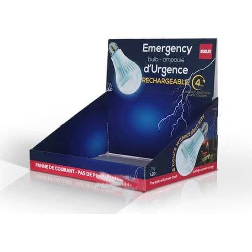 Easy Assemble Retails Store Cardboard Counter Display for Energy Light