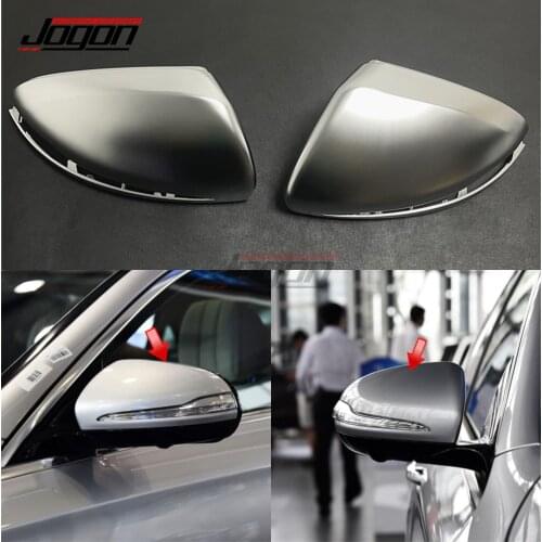 LHD Replace Matt Rearview Mirror Cover For Mercedes Benz C E S GLC Class W205 X253 W213 W222 W447 Car Side Wing Rear View Caps
