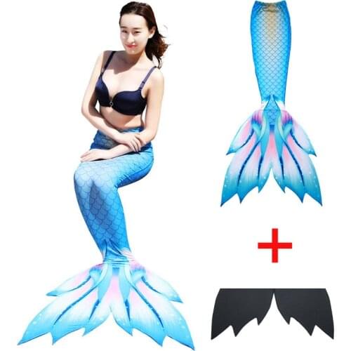 New Design Mermaid Tail Custome Adult Women Swimable Mermaid Tails with Monofin for Swimming Mermaid Cosplay Costume cola sirena