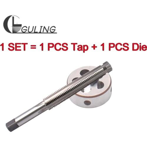 1 Set Right Left hand Metric Trapezoidal tap and Die set TR 8 10 12 14 16 X1.5 X2 X3 X4 thread Screw tr taps Round dies