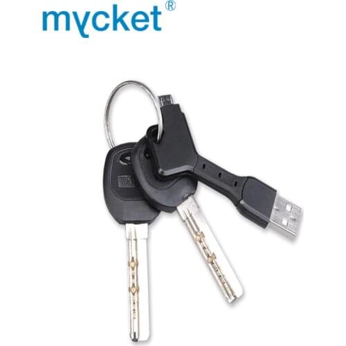 MYCKET Portable Micro USB Cable For Samsung Xiaomi Huawei Android Mini KeyChain Sync Data Charge Cable