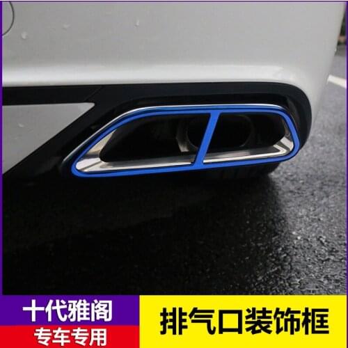 Applied to 10 18-21 Decorative Frame with 10 Generation Accord Tailpipe Two Four Out Decoration