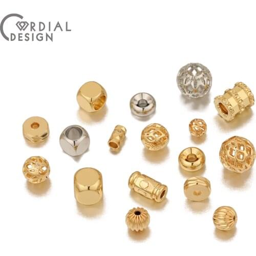 Cordial Design Loose Bead/DIY Jewelry Accessories/Cooper Materials/Genuine Gold Plating/Hand Made/Jewelry Findings & Components