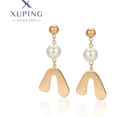 Xuping Jewelry Fashion New Arrival Gold Color Drop Earring Gifts for Women A00388125