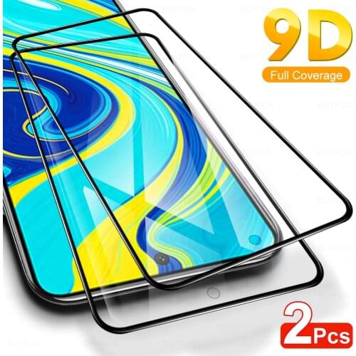 2 pcs 9D Protective Glass For Xiaomi Redmi Note 9S 9 Pro Max Screen Protector Tempered Glas On Xiomi Readme Note9 S 9T S9 Film