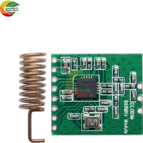 Ziqqucu 868MHZ Wireless Long Distance Transmission Antenna Low Power M115 For FSK GFSK ASK OOK MSK 64-byte SPI Interface Module