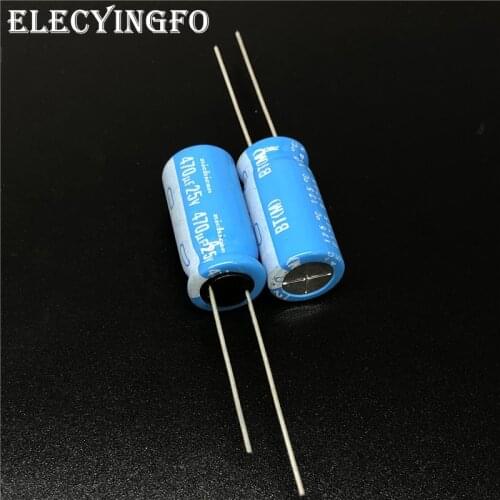 5Pcs/50pcs 470uF 25V NICHICON BT Series 10x20mm Highly dependable reliability 25V470uF Aluminum Electrolytic capacitor