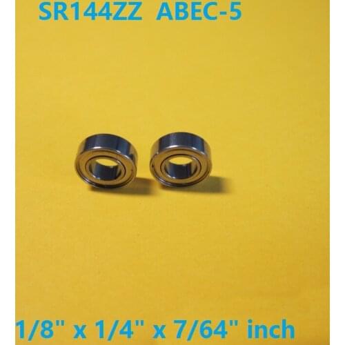 50pcs SR144ZZ Stainless Steel 1/8" x 1/4" x 7/64" inch high quality Stainless Steel Ball bearing 3.175x6.35x2.78 R144ZZ R144 ZZ