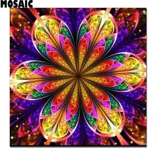 5D Diy Round Diamond Painting Mandala,Flower Cross Stitch Embroidery Kits Full drill square Needlework mosaic Decor 3d Picture