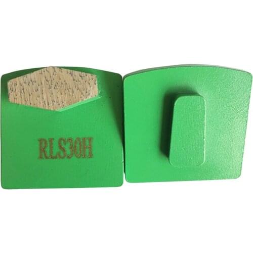 KT26 Metal Bond Diamond Abrasive Grinding Tools Grinding Block with Single Segment for Concrete Floor and Stone Surface 12PCS