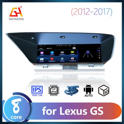 Android 10.0 4G 64G 12.3'' Car Radio For Lexus GS Class 2013 To 2019 Audio Multimedia Player Carplay WIFI