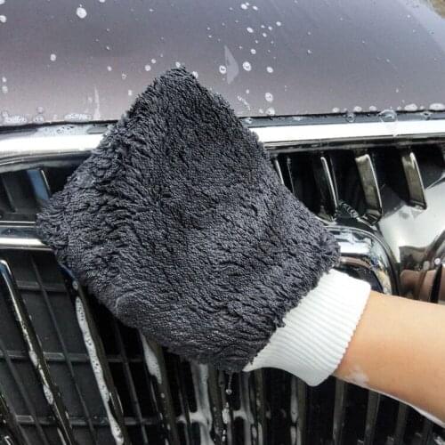 Car Wash Microfiber towel Gloves Thick Cleaning Mitt Wax Detailing Brush Auto Care Car Detailing Tools Cleaning Supplies