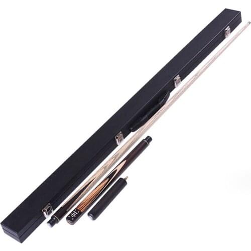 High Quality Ash Wood/ Maple 3/4 Snooker Cues Stick Billiard 9.8mm Tip Snooker Cue Case Set 4 Options China 2016
