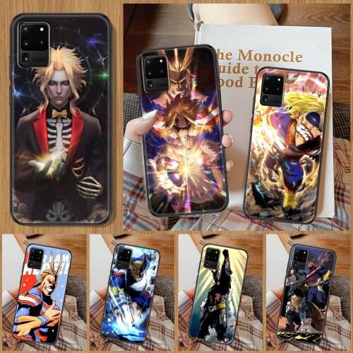 All Might My Hero Academia anime Phone case For Samsung Galaxy Note 4 8 9 10 20 S8 S9 S10 S10E S20 Plus UITRA Ultra black 3D