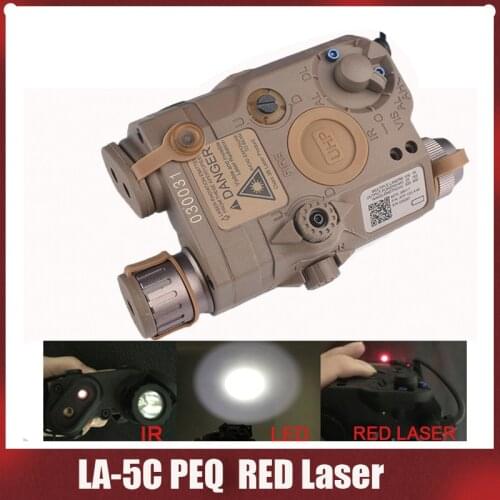 Element Airsoft Tactical LA-5C PEQ RED Laser 15 UHP Appearance Red/IR Laser and flashlight For Hunting EX396