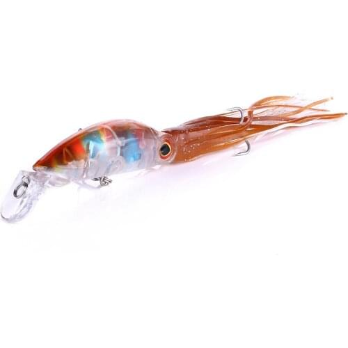 HENGJIA 1pc 10cm 16.6g Isca Artificial Crank Swings Octopus Squid Carp Fishing Lures Pesca Sea Trolling Jigging Bait