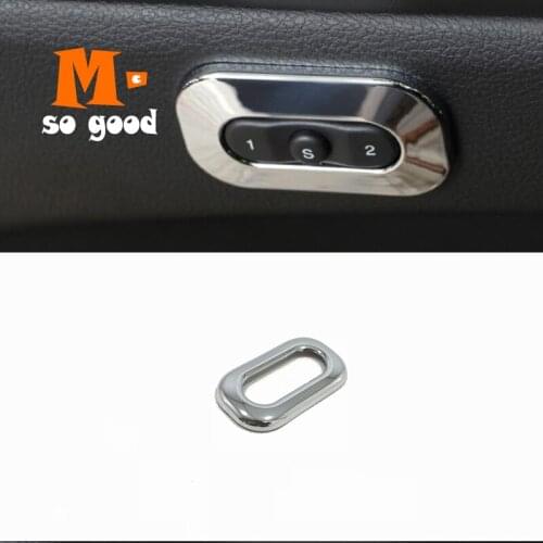 Chrome ABS Seat Memory Button Cover Trim Car Styling Interior Accessories Sticker Shell 2014 15 16 2017 for Jeep Grand Cherokee