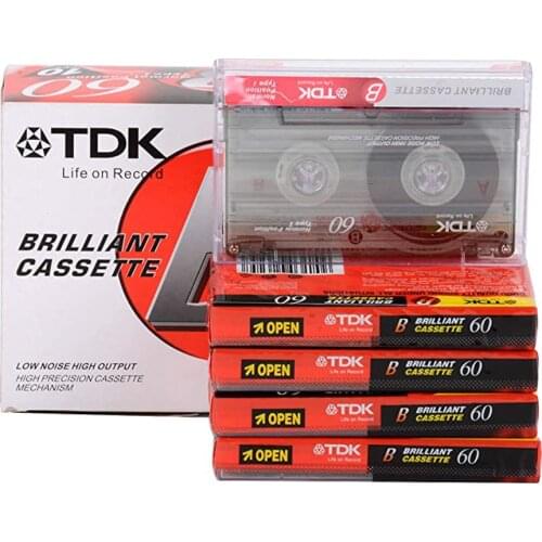 1pcs Standard Cassette Blank Tape Player Empty 60 Minutes Magnetic Audio Tape Recording For Speech Music Recording high qulity