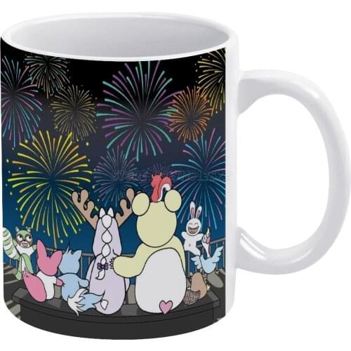 THE GALAXY COLLECTION-BRIGHT LIGHTS White Mug Coffee Mug Afternoon Tea Christmas Cups Ceramic Mug 330ml for Coffee Tomoji Tomotu