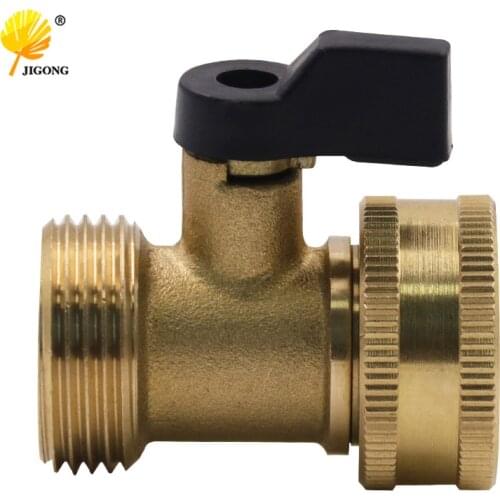 Brass small ball valve internal thread external thread brass threaded valve connector joint for copper pipe side joint adapter