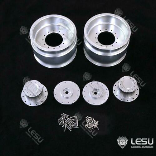 LESU Metal Rear Wheel Hub for 1/16 Walking Tractor DIY Model RC Dumper Truck