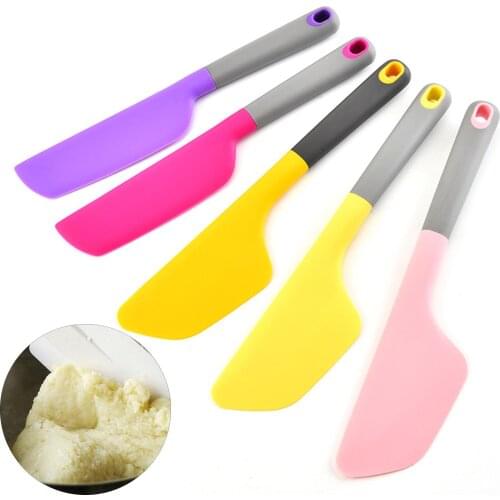Multicolor Silicone Cake Spatula Scraper Multi-function Home Kitchen Baking Tool Nonstick Butter Silicone Spatula Baking Spatula