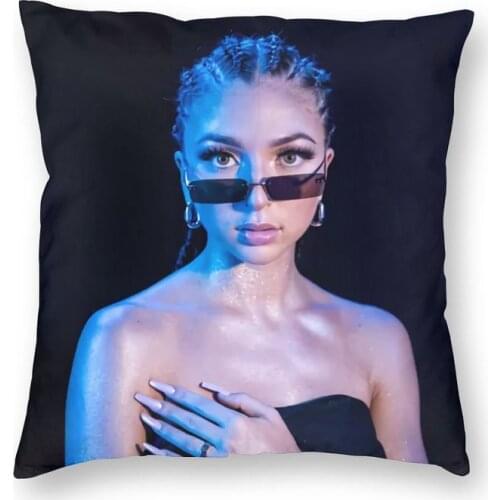 Eva Queen Singer And Model France Cushion Cover 45x45 Home Decorative 3D Print Throw Pillow Case for Living Room Two Side