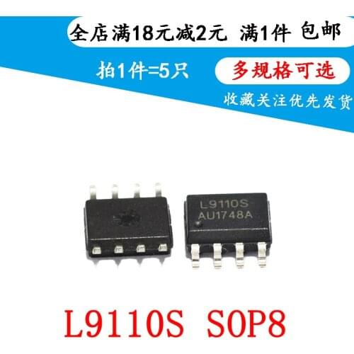 New L9110 L9110S Motor Drive IC Chip H Bridge Full Bridge Patch SOP-8 (5 PCS)