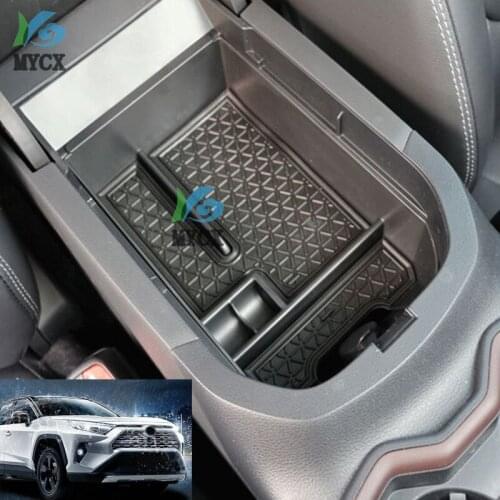 Fit For Toyota RAV4 XA50 2019 2020 Car Organizer Armrest Glove Storage Box Console Tray Non-slip Mats Car Styling Accessories