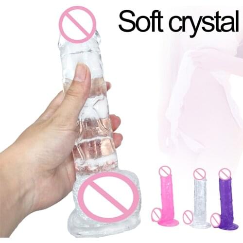 Suction cup dildo jelly big realistic penis phallus sex toys for women dick dildo females masturbation adult erotic sex products