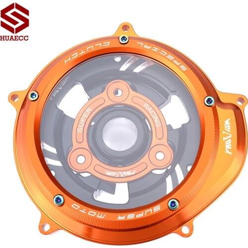 CNC Racing Clear Clutch Cover & Spring Retainer R for KTM 1290 Superduke R/GT 1050 1090 1190 1290 Adventure R/T/S