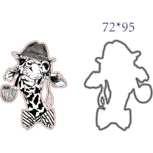 Giraffe Head Transparent Silicone Rubber Stamp And Die Sheet Cling Scrapbooking DIY Cute Pattern Photo Album