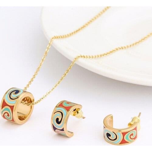 R&X Romantic Dieraden Women Trendy Anniversary Necklace/earrings Jewelry Classic Fashion Dubai Ensemble Bijoux Jewelry Sets Sets