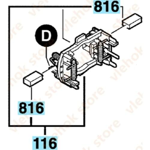 Brush Plate for BOSCH GST120E STP120S GST135CE GST600BE GST120BE GST135BCE GST150CE GST90E 2605807108