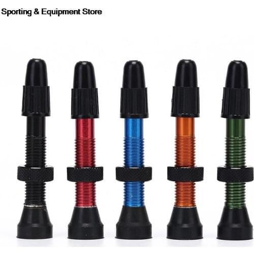 Bike Bicycle Aluminum Alloy Valve Stems MTB Road Bike Repair Tool Mountain Road No Tubes Tubeless Presta Aluminum Valves 50mm