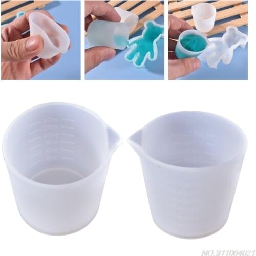 30ML Silicone Measuring Cup Handmade DIY Jewelry Making Tools Crystal Epoxy Resin Mixed Measure Accessories Gadgets 21wholesales