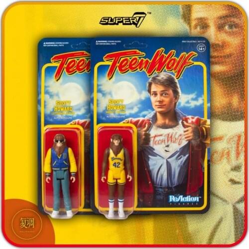 Super7 Teen Wolf 1985 Basketball Varsity Werewolf Letterman Movies and Tv Hang Card Toy Action Figures Toys for Children Gift