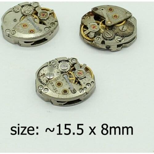 3pcs/lot Vintage Oval Mechanical Steampunk Watch Movement Gear Accessories 1980s Movements Cufflinks Accessory