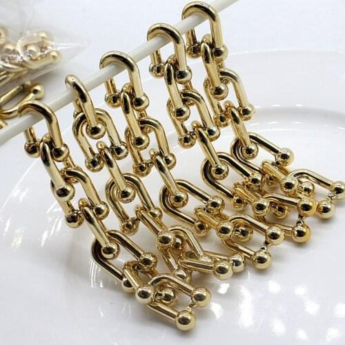 DIY Lady handbag strap top handle Gold BBC good chain phone case chain multifunction strap high quality uv chain